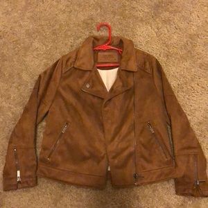 Zara girls suede Moto jacket